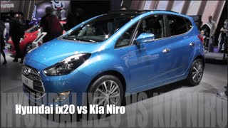 Hyundai ix20 2016 vs Kia Niro 2016 [upl. by Annahsohs323]