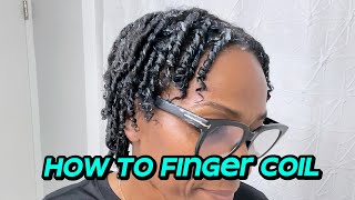 How To Do Finger Coils  Easy [upl. by Huntington331]