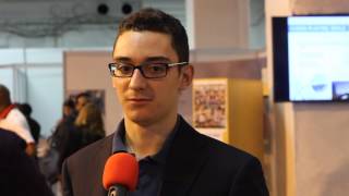 Olympiad Tromsø 2014  A quick chat with Fabiano Caruana [upl. by Pickens]