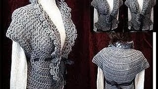 Crochet a LACY SHRUG PART 2 [upl. by Bicknell]