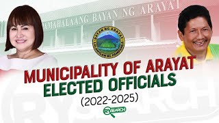 MUNICIPALITY OF ARAYAT PAMPANGA ELECTED OFFICIALS 20222025  RY SEARCH [upl. by Virgie642]