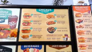 Jack in the Box Menu amp Prices in 1080p HD  La Mesa Ca [upl. by Crawley]