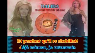 Karaoke Tino  Dalida  il venait davoir 18 ans [upl. by Heilman903]