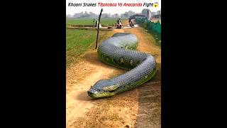 Khooni Snakes Titanoboa Vs Anaconda Fight😱 [upl. by Armin]