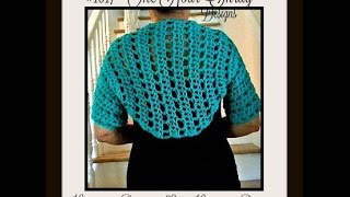 How to crochet a shrug Teal Green shrug easy basic shrug free crochet pattern [upl. by Aeslehs]