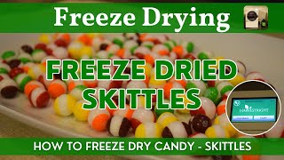 Freeze Dried Skittles  Harvest Right FreezeDried Candy  How to Freeze Dry Skittles Step by Step [upl. by Laeno]