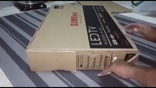 Unboxing LED Tv SamView 32quot made in Malaysia🇲🇾 quotsupport Malaysian Productquot best buy price [upl. by Shanley169]