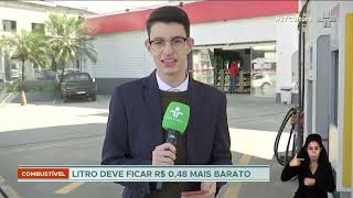 Preço da gasolina deve ficar mais barato após diminuição da alíquota do ICMS [upl. by Eenram536]