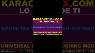 karaoke ritmo 5  lo lindo de ti karaokemex [upl. by Aluap658]