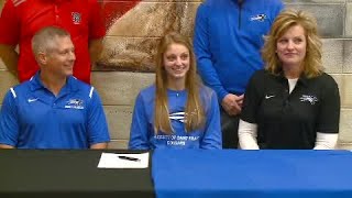 Amara Eckert full interview on signing with USF golf on 111618 [upl. by Otrebcire]