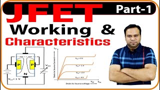 JFET  Junction Field Effect Transistor  Construction working Characteristics and parameters [upl. by Yevette779]