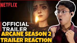 Arcane Season 2  Official Trailer Reaction  Netflix  Holly Verse [upl. by Ysnil]