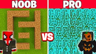 NOOB vs PRO İMKANSIZ LABİRENT YAPI KAPIŞMASI  Minecraft Ferited [upl. by Rosaline]