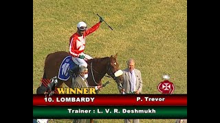 Lombardy with P Trevor up wins The HRC Golconda Derby Stakes Gr 1 2021 [upl. by Hephzipah820]