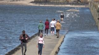 Cramond 14 May 2017 stranded on the Island [upl. by Merkle835]