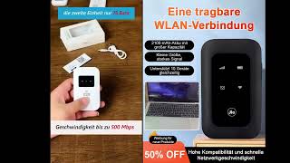 【Superstarkes Signal ohne Verzögerung】Weltweit einsetzbares tragbares WLAN [upl. by Eaj]