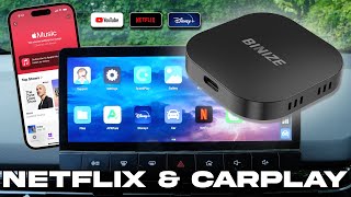 Binize Android CarPlay BOX with Netflix  Update Your Cars UI [upl. by Garate]