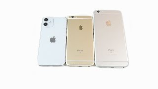 iPhone 12 Mini vs iPhone 6S vs iPhone 6S Plus Size Comparison [upl. by Odidnac877]