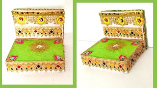 DIY bed decoration ideas  laddu gopal bed  bed craft ideas  Krishna bed [upl. by Pollie]