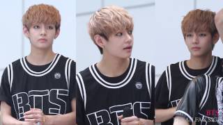 130727 BUSAN FAN SIGN  방탄소년단  Veautiful day  태형  뷔  V fancam [upl. by Gagne]