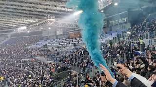 SS Lazio  AS Roma Coppa Italia 10012024 Ultras Lazio Curva Nord Distinti Nord Ovest⚽️📢🇮🇹 [upl. by Pearman]