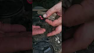 Char cloth bushcraft firestarting charcloth survival campinglife [upl. by Jeddy]