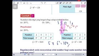 Asas Nombor  Menentukan nilai digit dan nilai nombor dalam asas 10 [upl. by Christye]