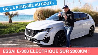 Essai e308 électrique sur 2000 Km  le PIRE et le MEILLEUR de Peugeot [upl. by Mccomb19]