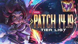 1419 MID LANE TIER LIST [upl. by Eimaj]