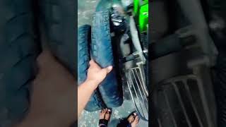 royal Enfield Himalayan back tyre front tyre change 👑 [upl. by Anairam802]