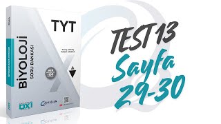 Test 13 Proteinler  Oxi Serisi Biyoloji  OksijenYayınlar [upl. by Einotna]