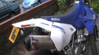 suzuki drz 400sm with mods fcr f series scprpion tail tidy 3x3 [upl. by Lumpkin12]