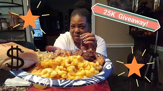 Sunday DinnerCranberry Glazed Pork Loin Blackeye Peas amp Shrimp MacnCheese 25K Giveawayclosed [upl. by Ikkaj]