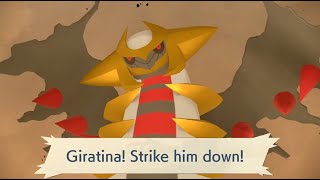 Giratina Reaction in Pokemon Legends Arceus and Final Battle [upl. by Aivlys]