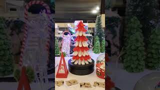 DIY MINI CHRISTMAS TREE USING FUZZY WIRE christmas minichristmastree youtubeshorts [upl. by Yevi]