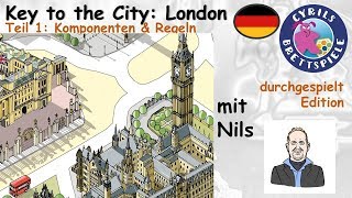 Cyrils Brettspiele  Key to the City Brettspiel S157E01  Komponenten amp Regeln [upl. by Sullecram]