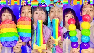 Rainbow Small to Giant Food Challenge Compilation 🥵 Part2 [upl. by Rebmyt]