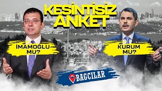 Ekrem İmamoğlu mu Murat Kurum mu Bağcılar’da kesintisiz yerel seçim anketi [upl. by Ailati]