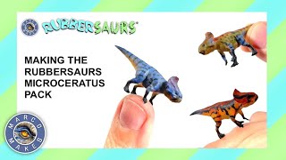 RubberSaurs MICROCERATUS PACK  Making Collectible Rubber Like Dinosaur Collector Figures [upl. by Ecidnarb]