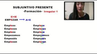 Spanish Lessons  Irregular Present Subjunctive 1 [upl. by Martell]