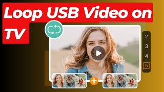 How to Loop USB Video on TV  Pen drive Video on Loop in TV [upl. by Aicad]