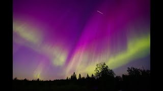 2024 Perseid meteor shower AND northern lights timelapse in 4k [upl. by Bicknell]