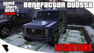 Benefactor Dubsta Location GTA Online 2018 [upl. by Hartwell]