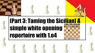 Part 3 Taming the Sicilian defense A simple white opening repertoire with 1e4 [upl. by Cida]