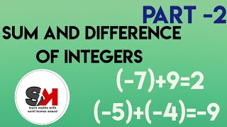 sum and difference of integers  पूर्णांक का जोड़ और घटाव integerBasic mathsNcert [upl. by Horlacher]