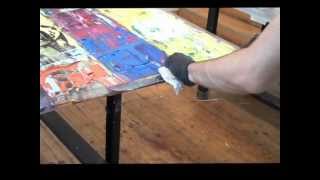 Making a Mel Bochner Monoprint [upl. by Emorej901]