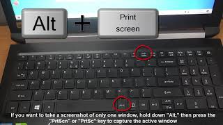 How To Take a Screenshot on Acer laptop [upl. by Yanttirb]