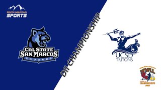 2022 WWLL DII Championship  CSU San Marcos vs UCSD Tritons  Womens Lacrosse Livestream Apr 10 [upl. by Eleik]