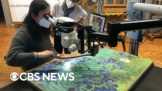 New technology creates unique view of famous Van Gogh painting [upl. by Echikson799]