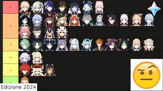 GENSHIN IMPACT TIER LIST VERSIONE 2024 PT2 GENSHIN IMPACT ITA [upl. by Kalvn668]